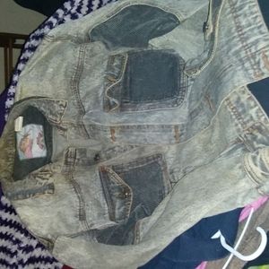 Authentic 1980's Whipp Acid Wash and Corduroy Jean Jacket